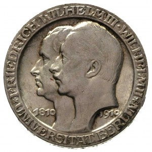 3 marki 1910 / A, Berlin, 100-Lecie Uniwersytetu w Berl...