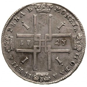 rubel 1723, Krasnyj dwor, popiersie typu \marynarz, bez...