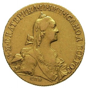 10 rubli (imperiał) 1766, Petersburg, na rewersie dwie ...