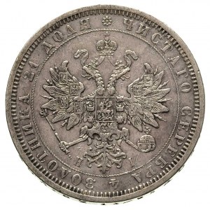 rubel 1876, Petersburg, Bitkin 89, delikatna patyna