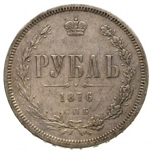 rubel 1876, Petersburg, Bitkin 89, delikatna patyna