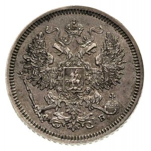 20 kopiejek 1860, Petersburg, Bitkin 171, patyna