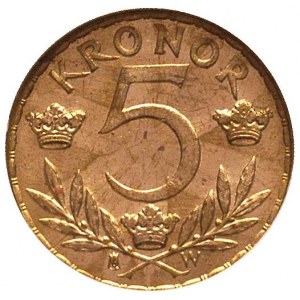 Gustaw V 1907-1950, 5 koron 1920, Sztokholm, Fr. 97, zł...
