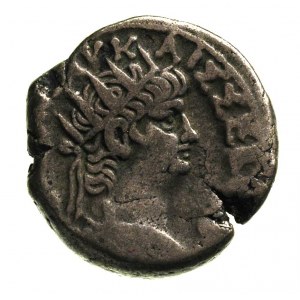 Neron 54-68, tetradrachma bilonowa, Aleksandria, Aw: Po...
