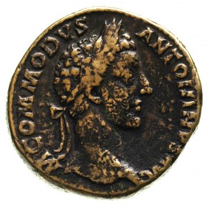 Kommodus (jako August) 177-192, sestercja, Rzym, Aw: Po...