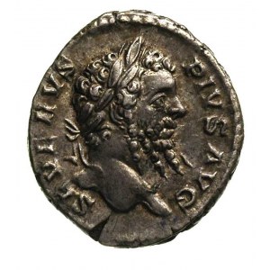 Septymiusz Sewer 193-211, denar, Rzym, Aw: Popiersie w ...