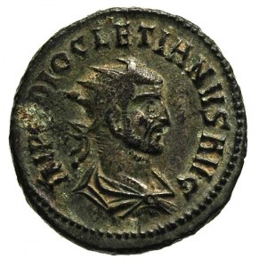 Dioklecjan 284-305, antoninian, Aw: Popiersie w prawo i...