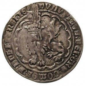 Ludwik von Male 1346-1384, podwójny groot, Aw: Lew z he...