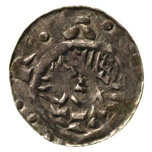 Władysław Herman 1081-1102, denar, Aw: Głowa w otoku na...