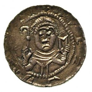 Władysław Wygnaniec 1138-1146, denar, Aw: Popiersie ryc...