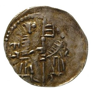 Bolesław Wysoki 1163-1201, denar jednostronny, Dwie pos...