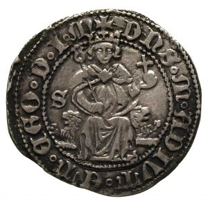 Neapol - Alfons I 1442-1458, carlino d’argento, Aw: Tar...
