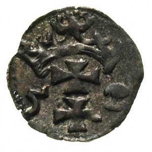 denar 1552, Gdańsk, H-Cz. 7135 R7, T. -, bardzo rzadka ...