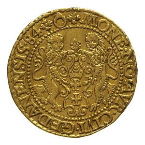 dukat 1584, Gdańsk, typ wcześniejszy bez głowy lwa na r...