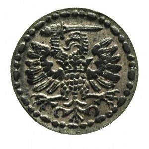 denar 1581, Gdańsk, T. 4, bardzo ładnie zachowany