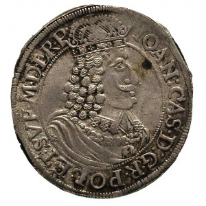 ort 1655, Toruń, T. 2, moneta wybita uszkodzonym stempl...