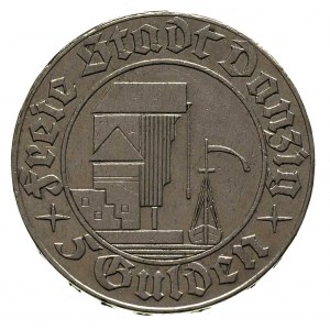 5 guldenów 1932, Berlin, °uraw portowy, Parchimowicz 67...
