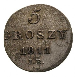 5 groszy 1811, Warszawa, odmiana z literami IB, Plage 9...