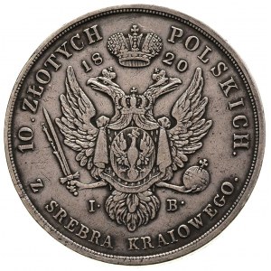 10 złotych 1820, Warszawa, Plage 23, Bitkin 819 R, drob...