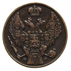 3 grosze 1837, Warszawa, Plage 184, Bitkin 1199, patyna