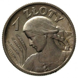 1 złoty 1925, Londyn, Parchimowicz 107 b, pięknie zacho...