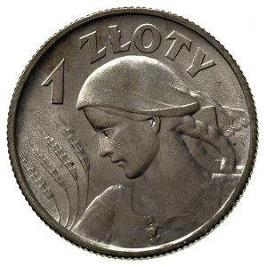 1 złoty 1925, Londyn, Parchimowicz 107 b, pięknie zacho...