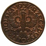 zestaw monet 1 grosz 1932 (II-), 1933 (II-), 1935 (I), ...