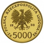 komplet złotych monet obiegowych 10.000 złotych, 5.000 ...