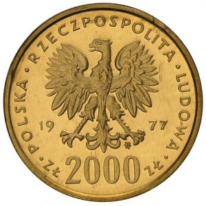 2000 złotych 1977, Warszawa, Fryderyk Chopin, Parchimow...