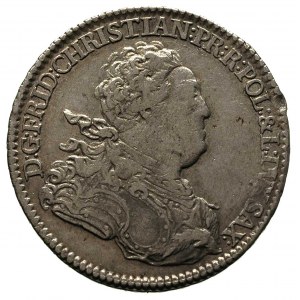 2/3 talara (gulden) 1763, Drezno, Merseb. 1889, justowa...