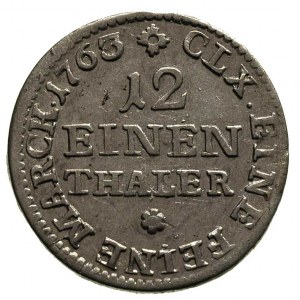 1/12 talara 1763, Drezno, Merseb. 1894