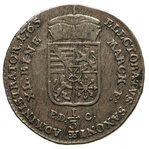 1/3 talara (1/2 guldena) 1765, Drezno, Merseb. 1908