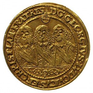 dukat 1652/1, Brzeg, FuS. 1714, Fr. 3200, złoto 3.44 g,...