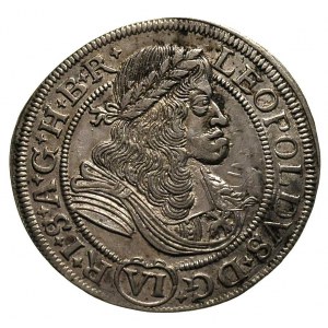 Leopold I 1658-1705, 6 krajcarów 1676, Wrocław, FuS. 49...