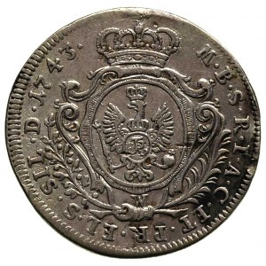 Fryderyk II 1740-1786, 15 krajcarów 1743, Wrocław, lite...