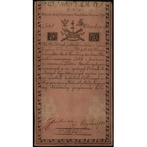 5 złotych 8.06.1794, seria N.B.1, papier ze znakiem wod...