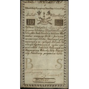 10 złotych 8.06.1794, seria C, znak wodny firmy Pieter ...