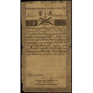 25 złotych 8.06.1794, seria D, znak wodny firmy D & CBl...