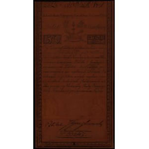 50 złotych 8.06.1794, seria C, znak wodny firmy Pieter ...