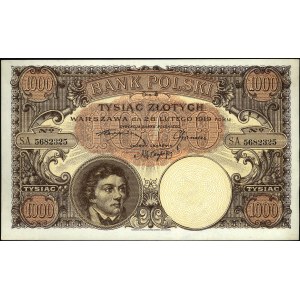 1.000 złotych 28.02.1919, Miłczak 55a, Lucow 599 (R5)