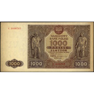 1000 złotych 15.01.1946, seria C, Miłczak 122b