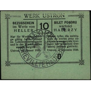 Ustroń - zestaw notgeldów 10 i 20 halerzy 1920, Jabł. 2...