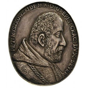 medal owalny bez daty poświęcony Piotrowi Myszkowskiemu...