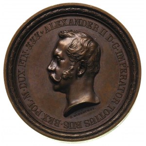 medal autostwa Minheymera wybity w 1857 r. z okazji otw...