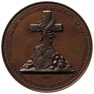 medal wybity dla upamiętnienia Rusinów pomordowanych pr...