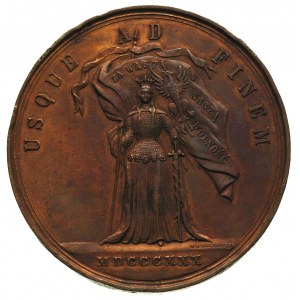 50. Rocznica Powstania Listopadowego 1880 r., medal aut...