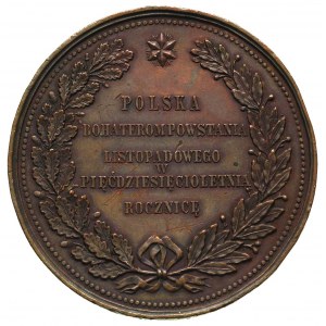 50. Rocznica Powstania Listopadowego 1880 r., medal aut...