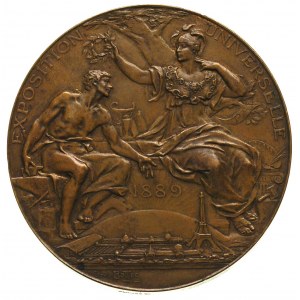 medal z Wystawy Powszechnej w Paryżu, 1889 r., Aw: Aleg...