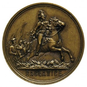 medal na 100-lecie bitwy pod Racławicami, 1894, Aw: Prz...
