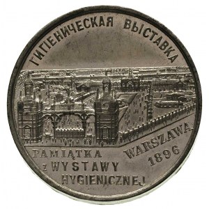 medal - Wystawa Higieniczna w Warszawie, 1896 r., Aw: W...